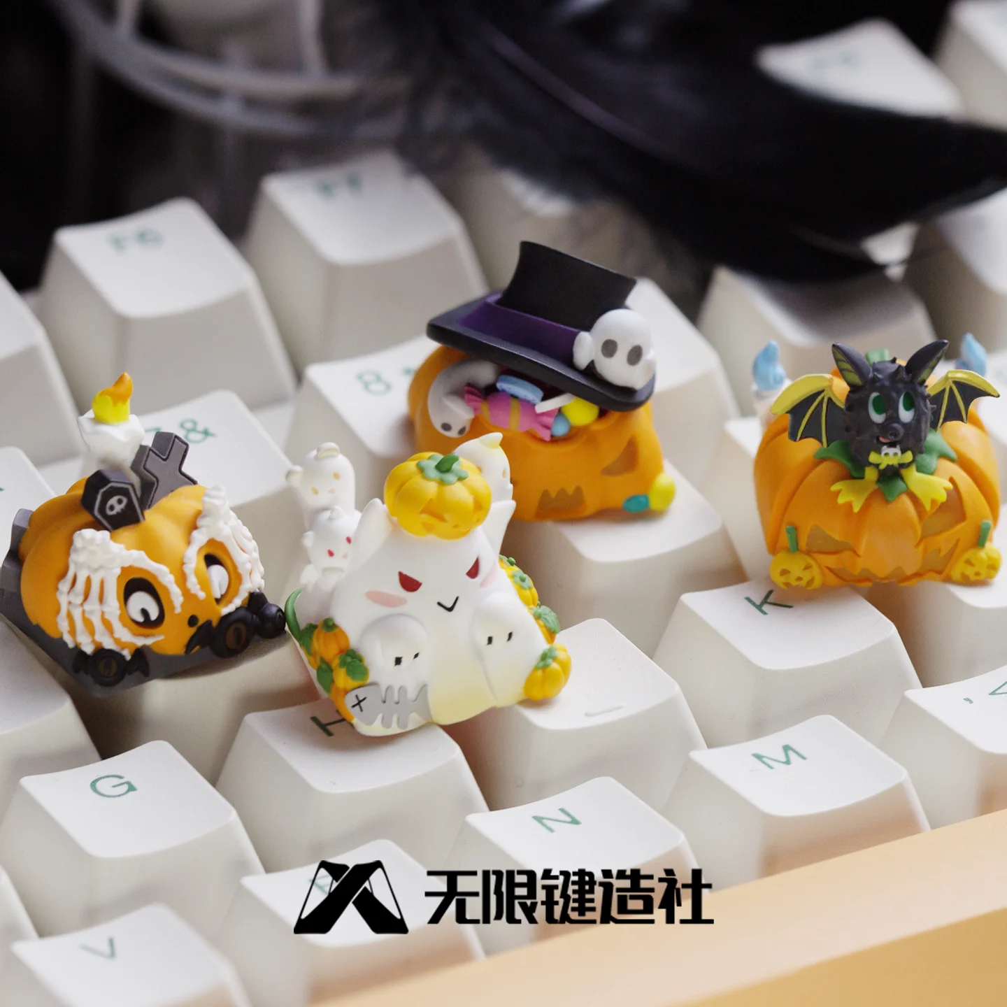 Halloween Pumpkin Series Personalized Keycaps Single Cute Resin Mechanical Keyboard Keycaps Customized ESC Gift