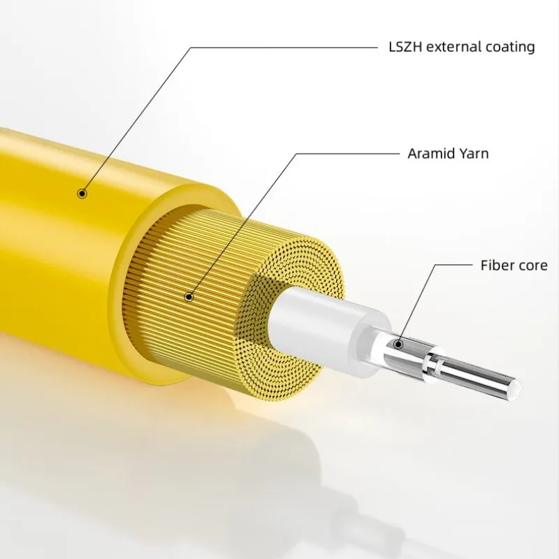 DTECH 1M hingga 30M SC-SC Mode Tunggal 1 Core 3.0mm Jumper Kabel Patch Serat Optik