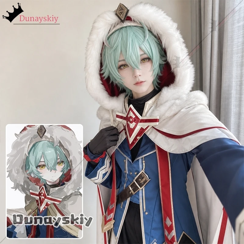 Image of Anime-Spielserie: Genshin Impact Alyosha Cosplay-Kostüm Snezhnaya H*unter Outfit Anime-Spiel Damen Herren Komplettset für Halloween