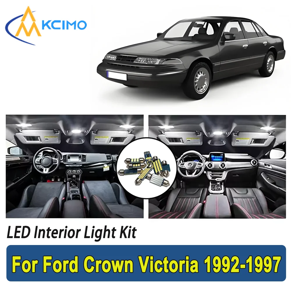 

New Light Bulb For Ford Crown Victoria (1992-1997) Premium Bright LED Interior Dome Map Trunk Light Kit Car Led Lamps Canbus Car
