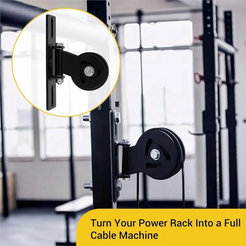 ABJX New Pulley System Cable For Squat Racks Power Rack Attachment For Home Gym Workout Fitness Strength Training - view 6