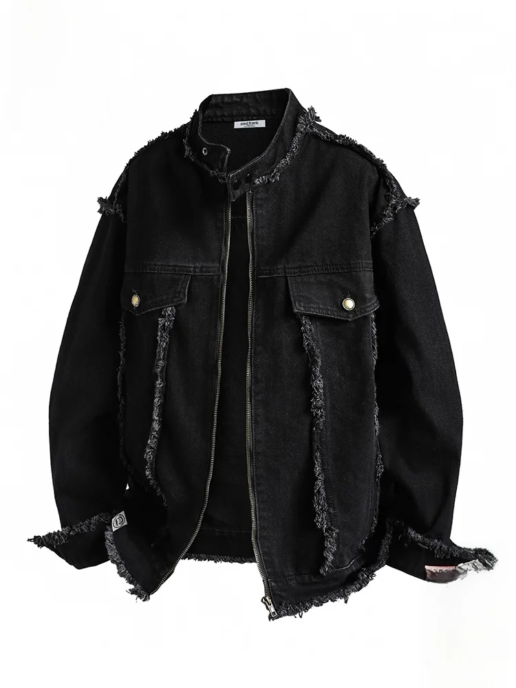 

PaulFrank American Sle Heavyweight Men's Denim Jaet Large Mouth Monkey High Street Outerwear Spring New Loose Fit Long Sl...