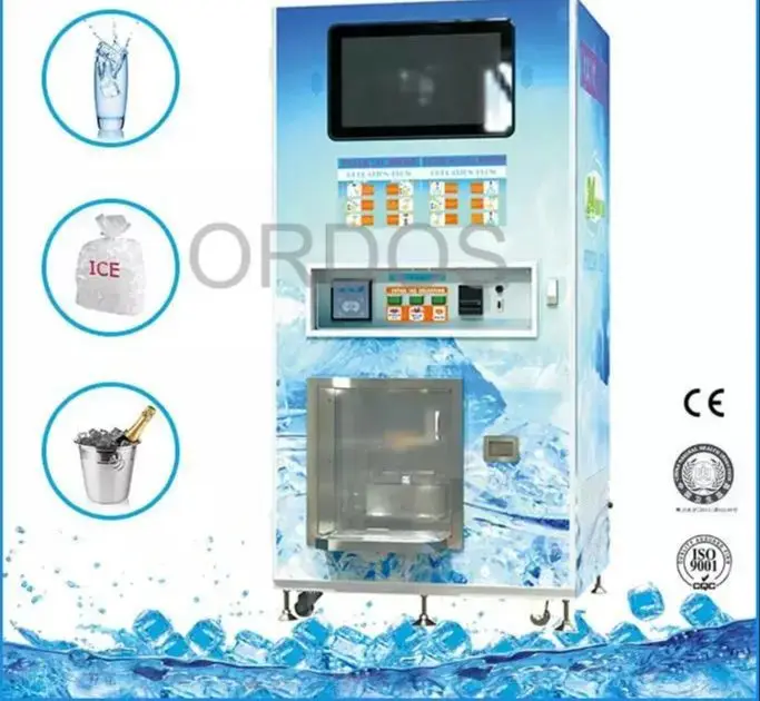 Cube Bagged 900kg ice vending machines with auto bag and auto seal