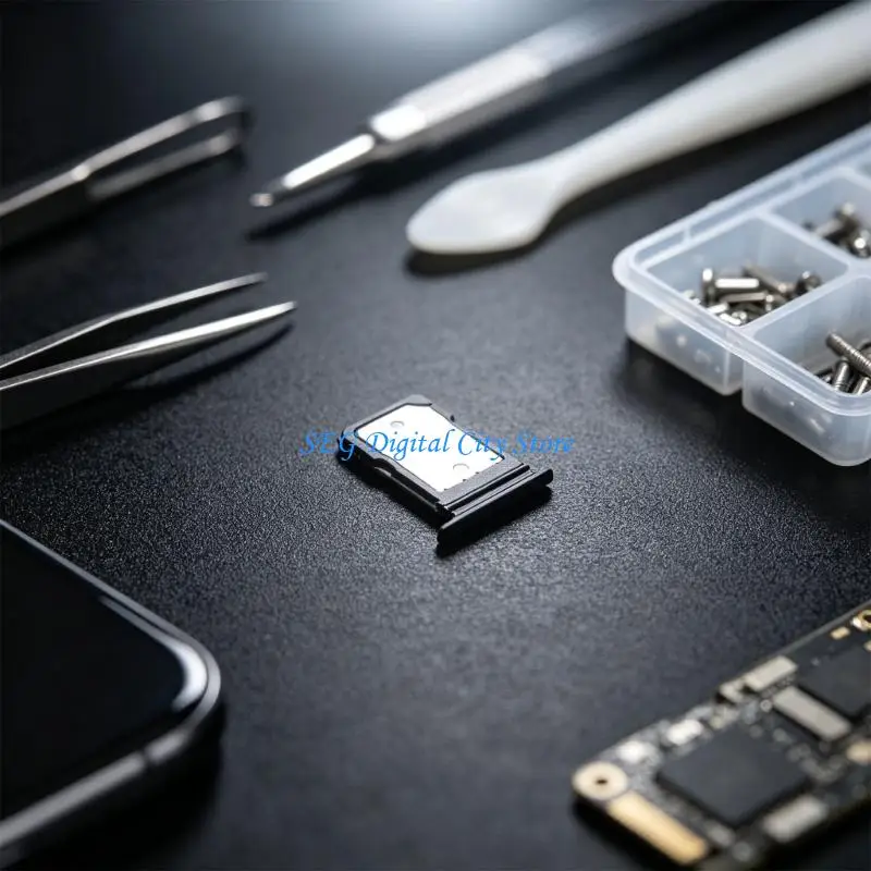 U75B Repair Part Card Tray for Phone Slot Service, Specific Device Fit, Molded Frame with Metal Contact Plate, Plastic Tray