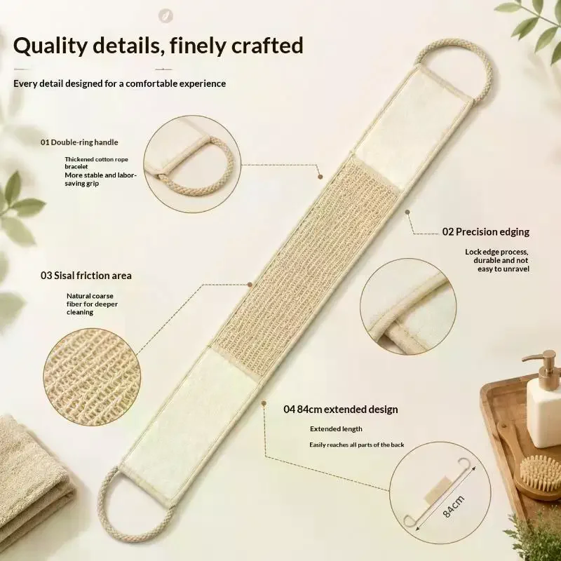 Body Loofah Natural - Soft Sisal Fiber Exfoliating Loofah Unisex