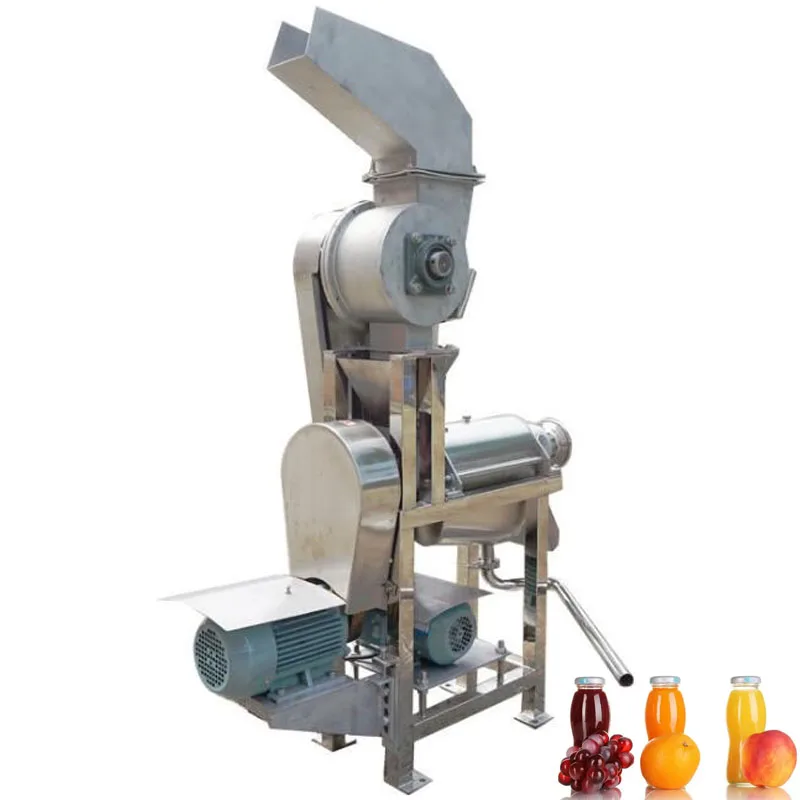 Stainless Steel Industrial Crushing Juicer - Spiral Press for Fruit and Vegetable Solid - Liquid Separation