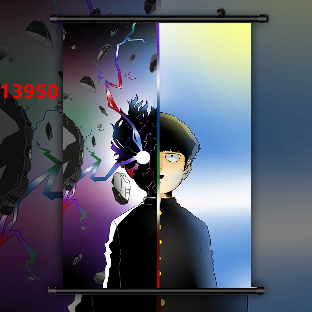 Canvas Painting Wall Art Posters Prints for Home Decoration Japan Anime Pictures Mob Psycho 100 Kageyama Shigeo Reigen Arataka