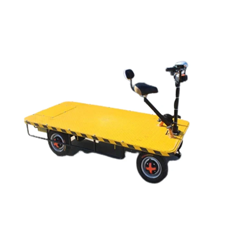 Electric Flatbed Transportation Trolley  Railroad Construction Flatbed Truck  Four-wheeled electric truck