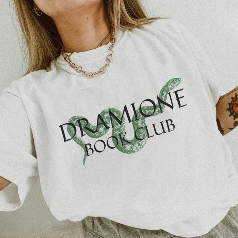 Dramione Manacled Cotton T-shirt Wizard School Vintage Fanfiction Booktok Bookish Merch Dark Academia Clothing Gift for Readers