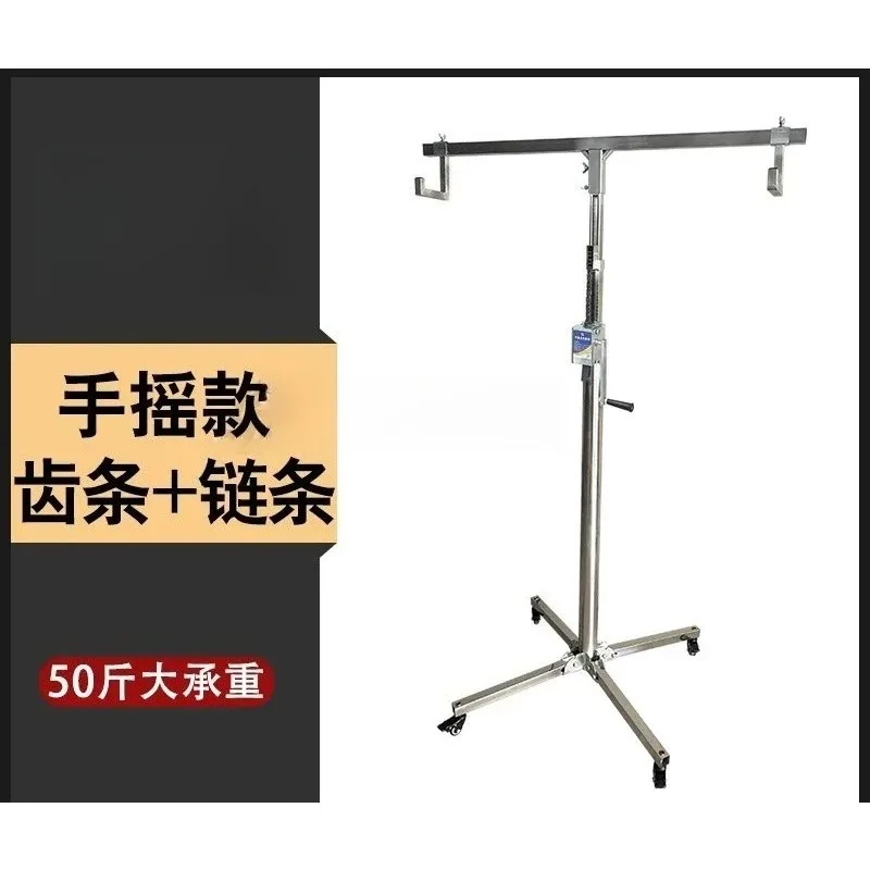 Foldable Tobacco Lifting Support Bracket With Universal Casters,   Flue-Cured Tobacco Lifter For Tobacco Drying
