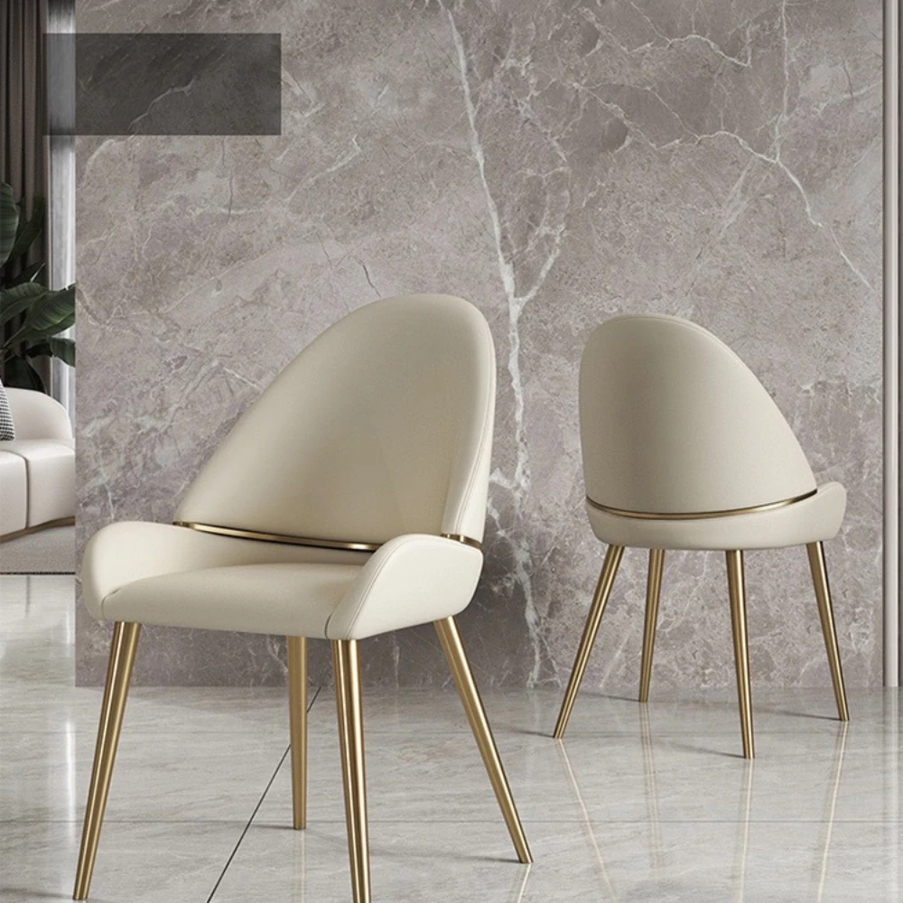 

Luxury dining chairs, small household units, Italian minimalist high-end hotel and restaurant designers, internet famous INS lea