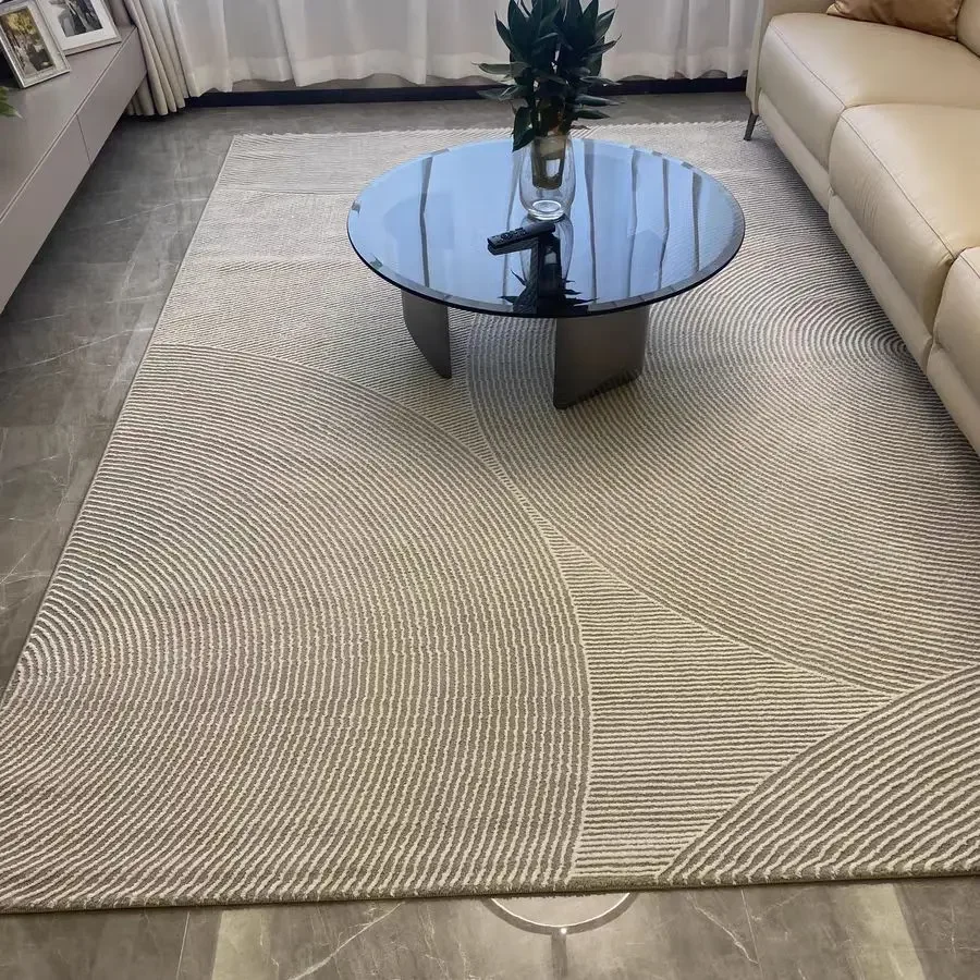

Living room carpet, leave-in and erasable, household cream floor mat, waterproof, light luxury premium