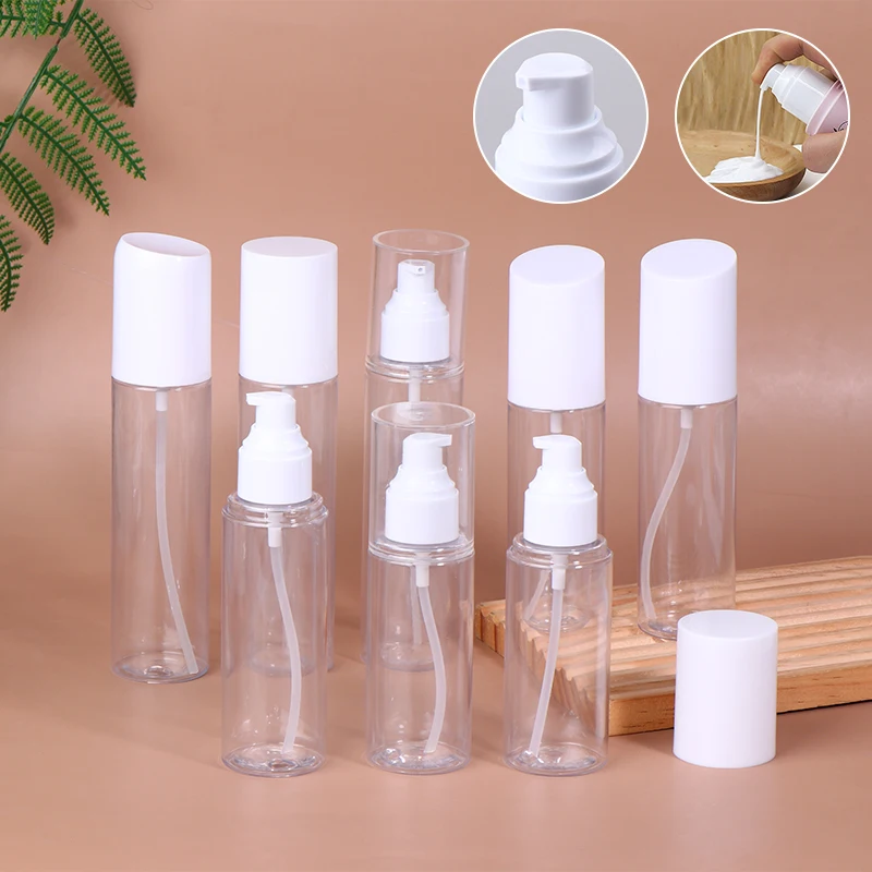 

100/120/150 мл дорожный диспенсер для бутылок с насосом, пустые бутылки для лосьона, многоразовый косметический контейнер, тип пресса, женская бутылка для эмульсии