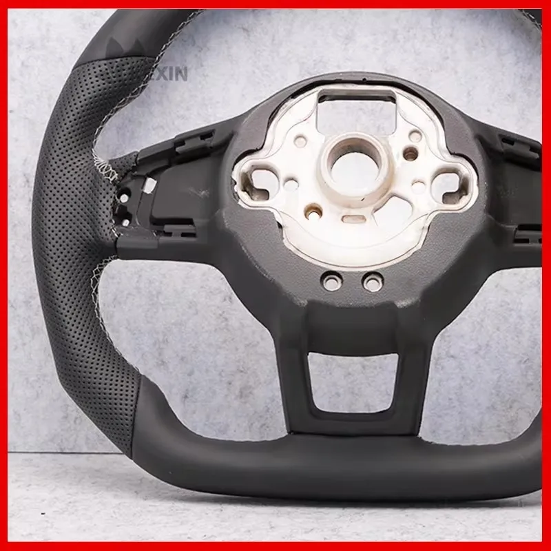 The Steering Wheel Is Suitable For Volkswagen Golf 7, 7.5, GTI, Made Of Perforated Leather Car Accessories