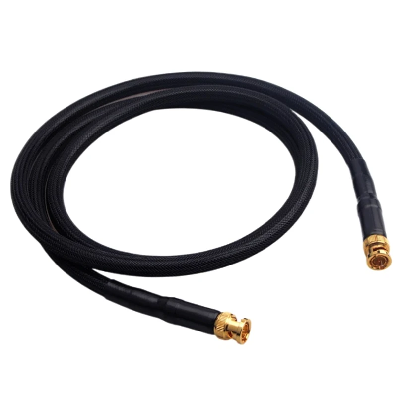 Pure Silver BNC Cable Digital Coaxial Cable HiFi Audio HD Video Line DI Radio Frequency SMA Audio Cables