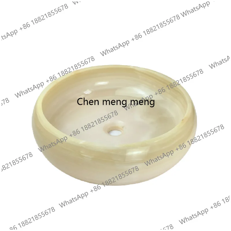 On-stage wash basin Integrated thickened art toilet Bathroom jade surface basin