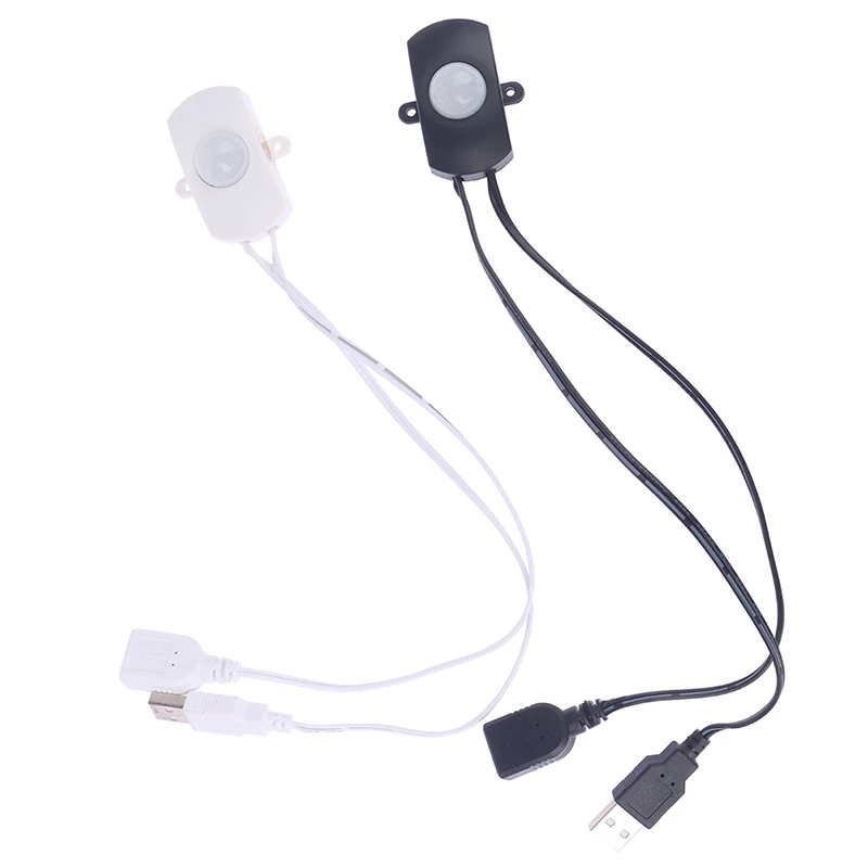 Interruptor do Sensor de Movimento PIR USB, Detector Inteligente de Sensoriamento Corporal, Infravermelho, LED, 5 V-24V, 5A