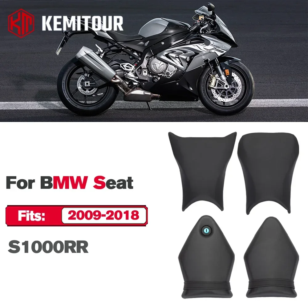 

For BMW S1000RR 2009-2018 Front Rear Seat S 1000 RR K46 Motorcycle Cushion Black Pillion Seats Driver Passenger Moto Accessories