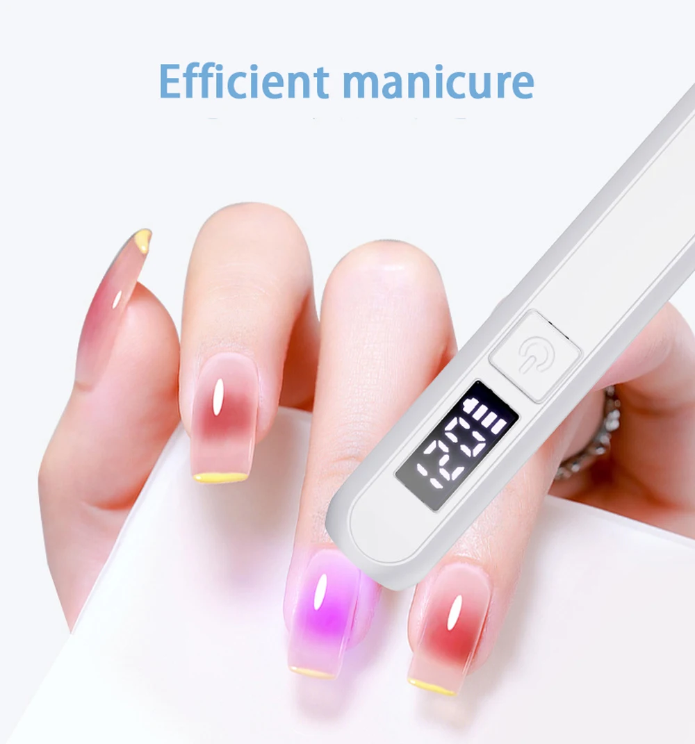 Mini Portable Quick Dry UV LED Nail Dryer Lamp Nail Light For Curing Gel Polish Storage Focus Light Type-C Rechargeable Manicure