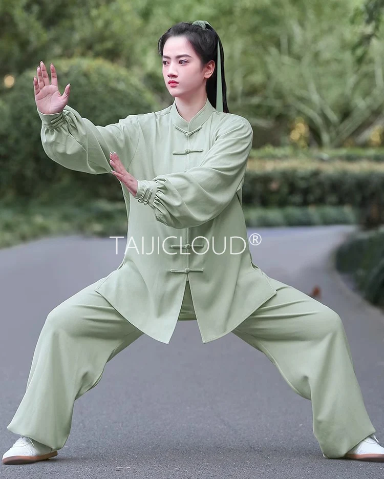 

Brocade Linen Tai Chi Suit for Men and Women, Traditional Chinese Martial Arts attire, Morning Practice