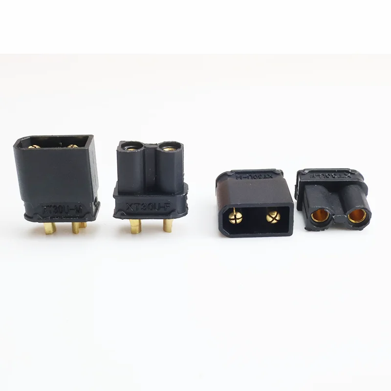 5pair /10pair XT30U Black Bullet Connectors Plug for RC Lithium Polymer Battery Quadcopter FPV Racing Drone Lipo Battery Plug-in