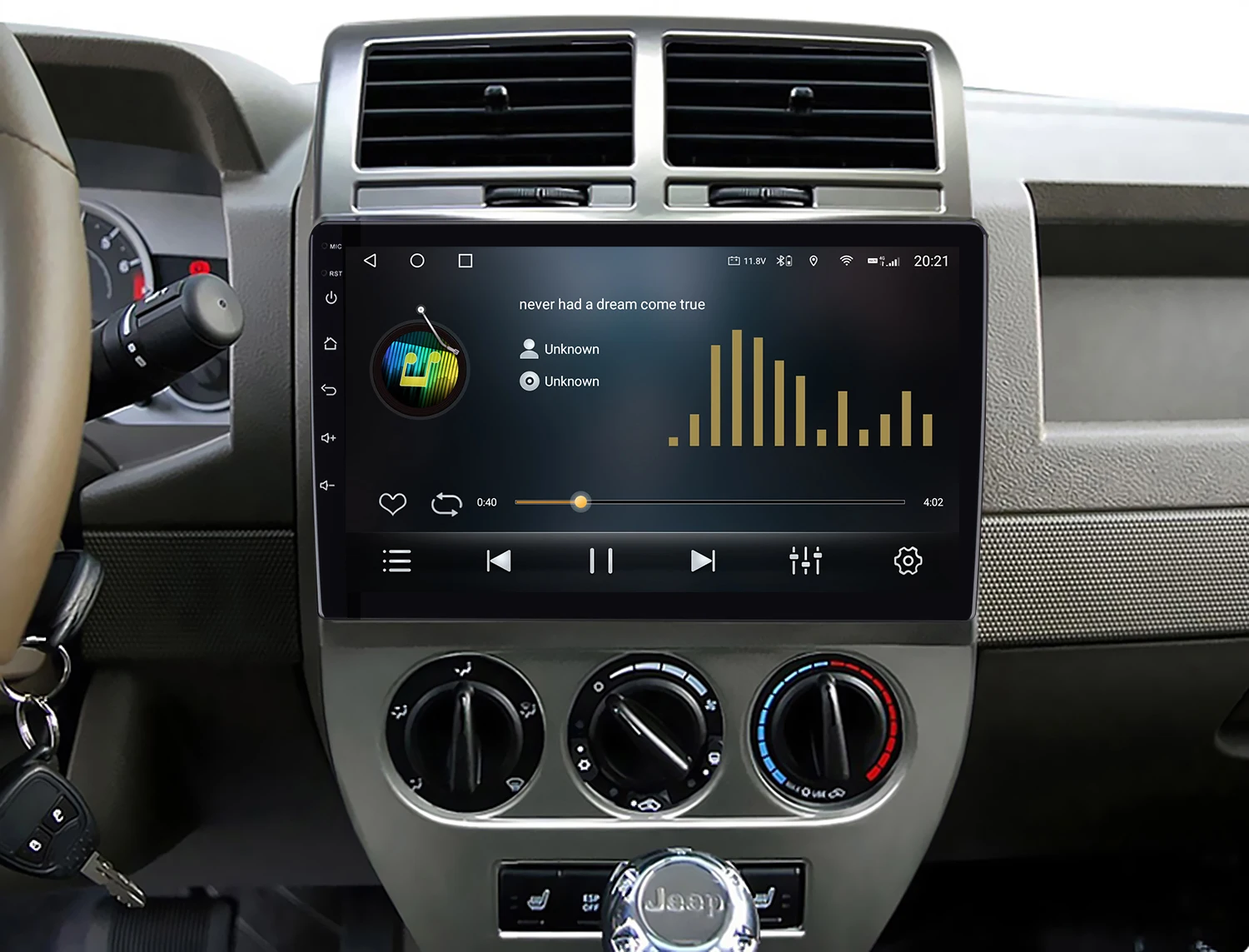 Android Car Dvd Player Gps Navigation For Jeep Compass 2007-2010 Car Radio Audio Stereo