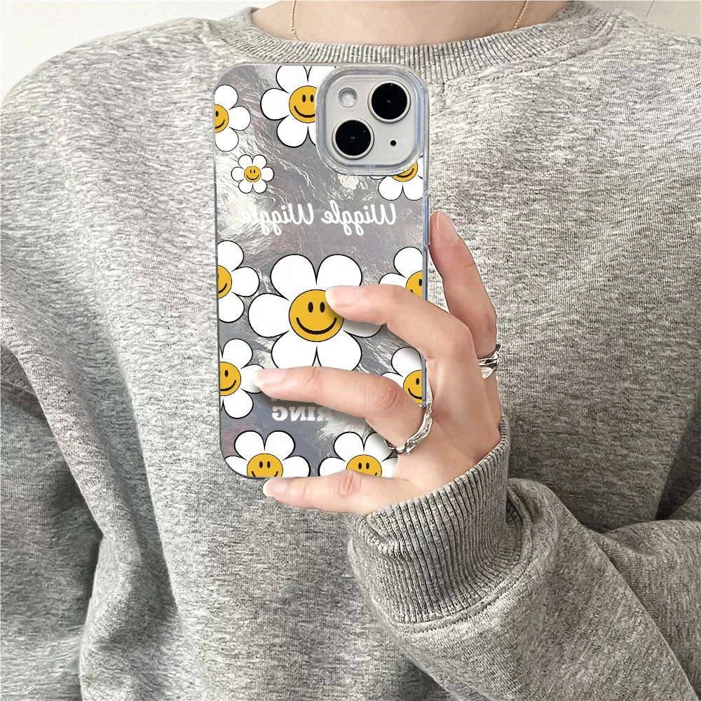 Gletscher-Textur Smiley-Gesich – Phone Cases Hard Bewertung und Preis