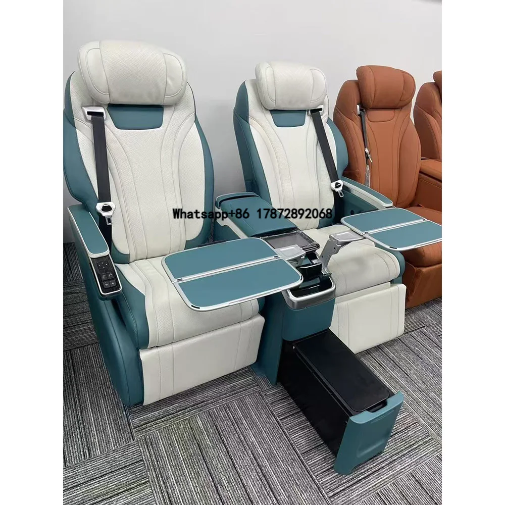 2024 Newest W447 Interior Kit Mpv Car Seats with Electric Lifting Table Adjustable Table
