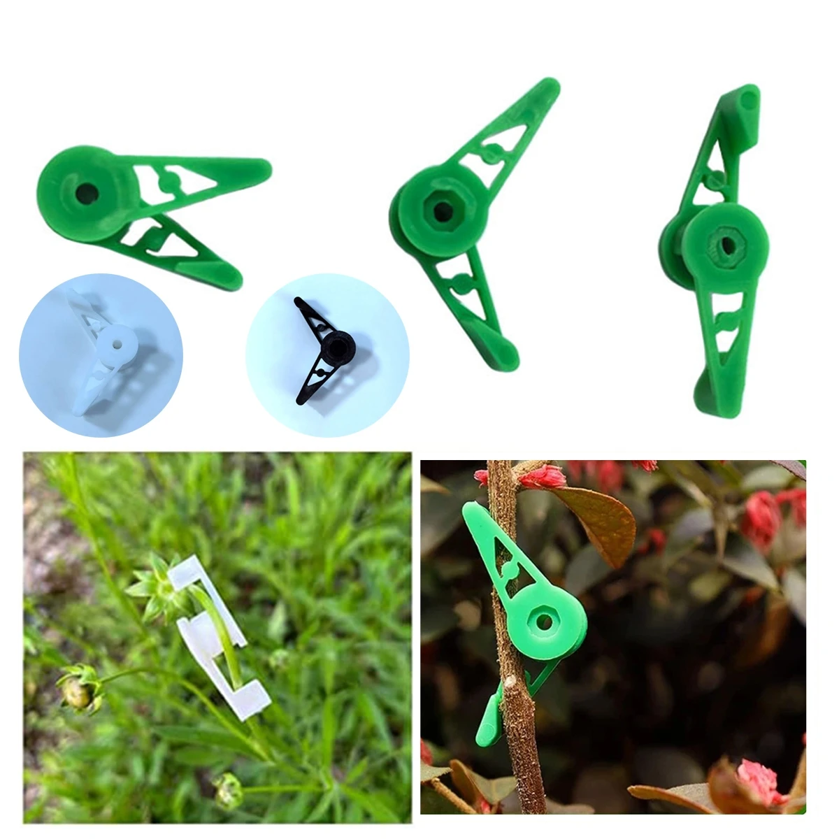 360 Degree Adjustable Plant Bender Training Clips Plant Shaping Tool Garden Stem Bend Buckle Plant Lighting Training Elbow 40Pcs