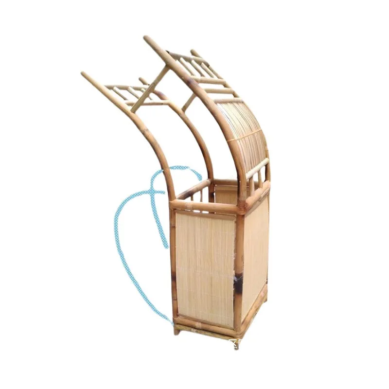 

Back basket Ning Caichen Back basket Walking monk champion ancient costume props Bamboo weaving