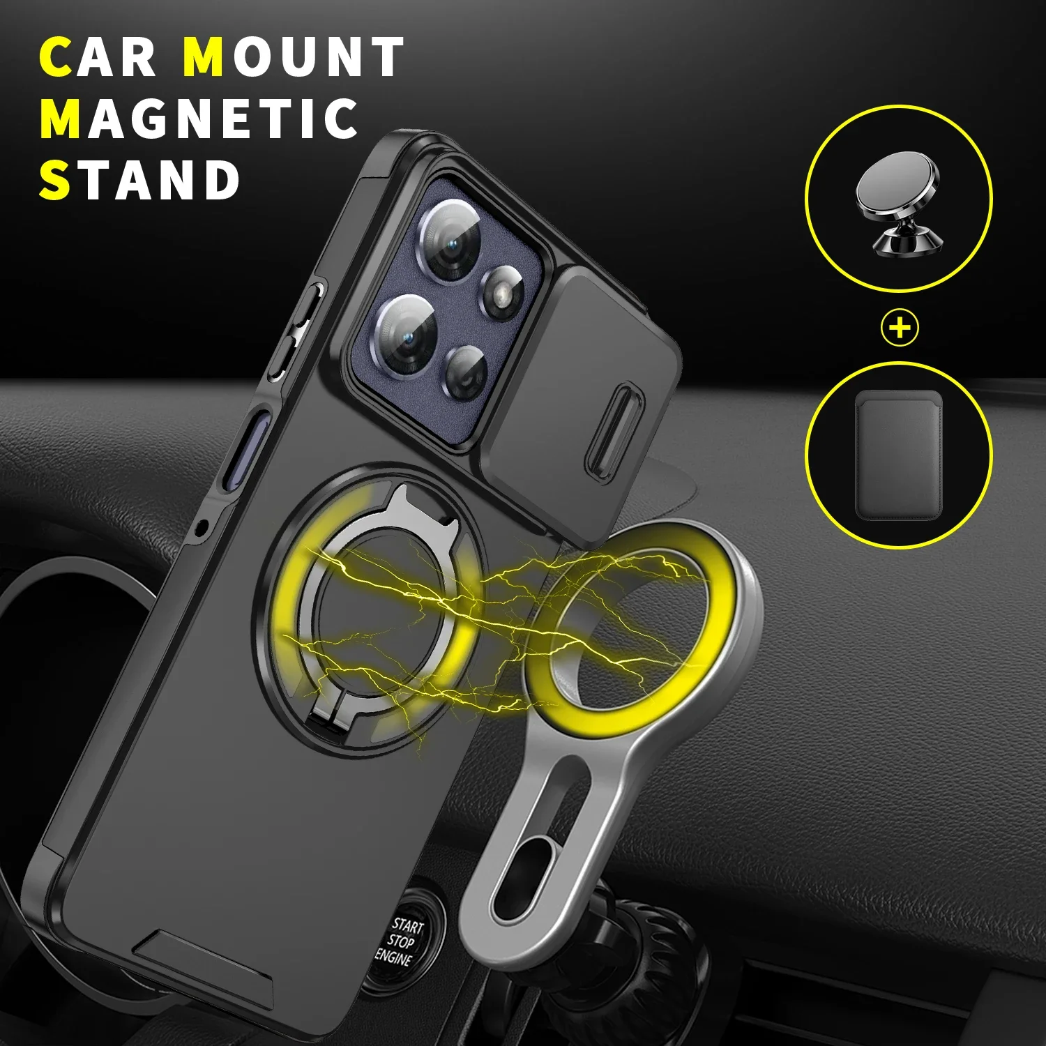 

Wireless Charging Magnetic For Motorola MOTO G Power 5G 2025 2024 2023 2022 Phone Case Silicon Soft Protective Cover Back Cases