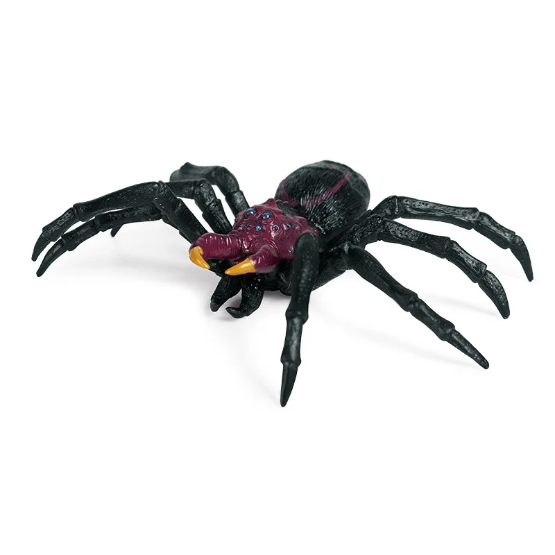 12*13*3.5CM Simulation Static Animal Insect Model Halloween Tricky Toy Spider Plastic Micro Landscape Decoration Decoration