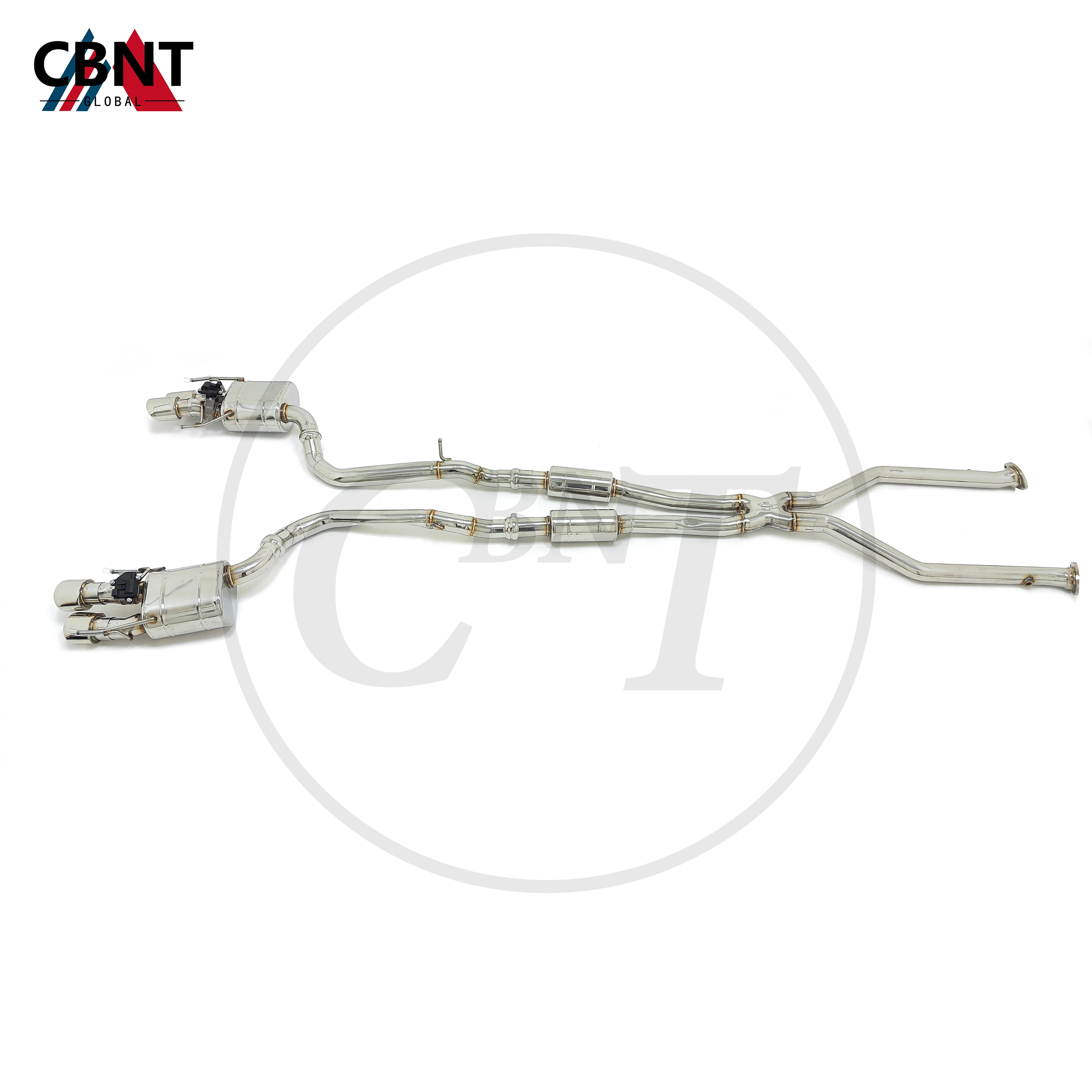 CBNT Valved Exhaust-pipe for Lexus RCF 5.0L 2014-2017 SS304 Stainless Steel Catback with Valve Muffler Exhaust Systems