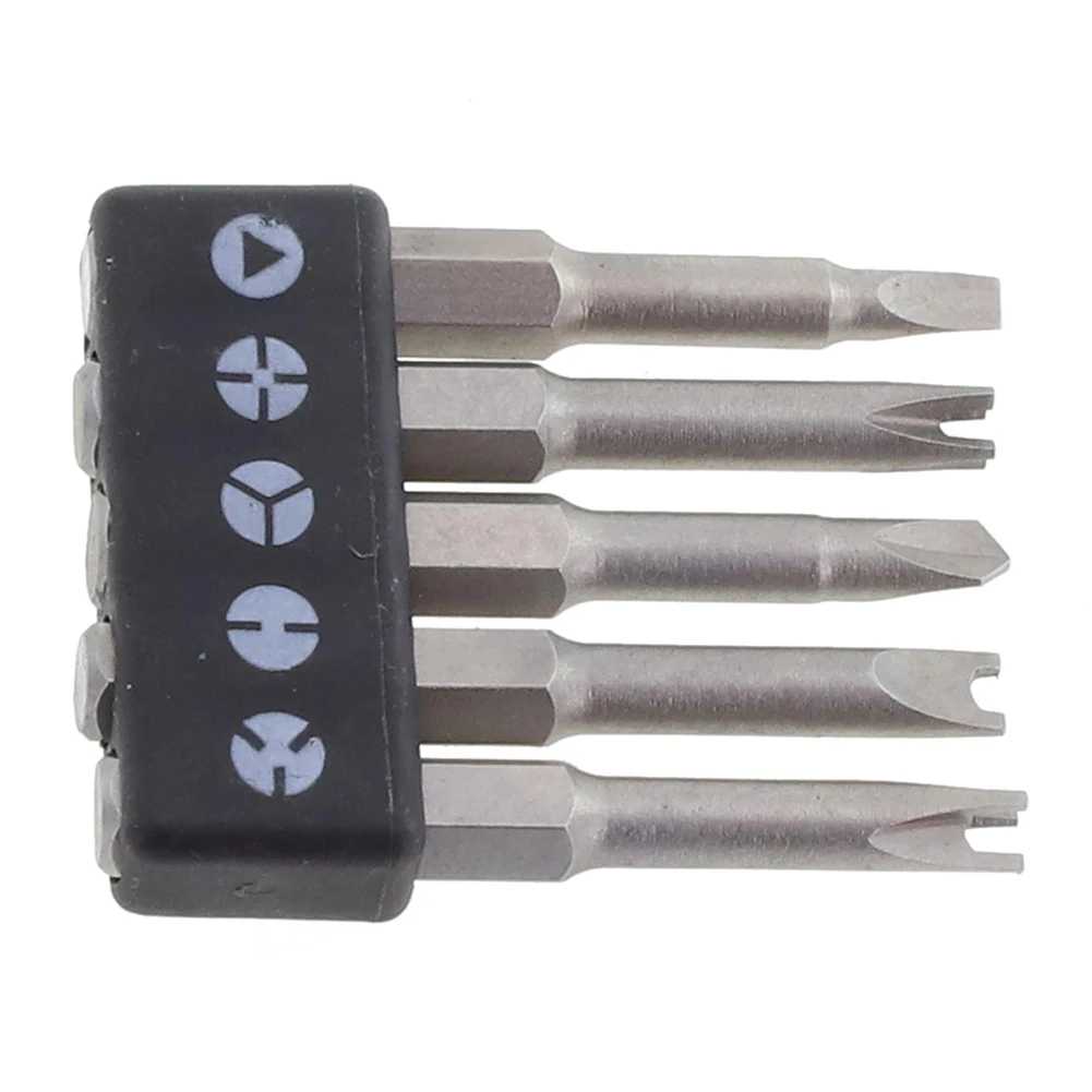 

5pcs Special-shaped Screwdriver Set U Y Shape Triangle 50mm Inner Cross Three Points Screwdriver Bits Hand Tools