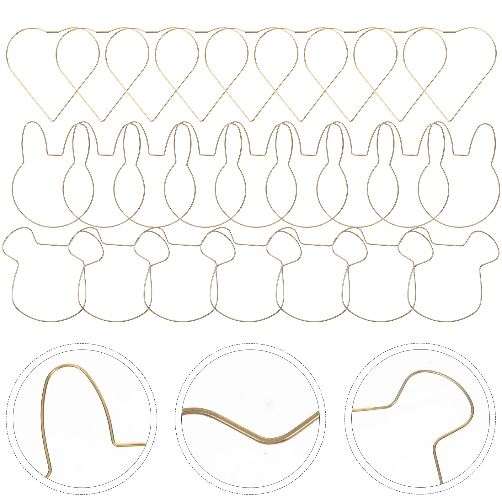 

18Pcs Metal Floral Hoops for Dream Catcher DIY Wreath Making Craft Projects Wall Decor Decoration Wreath DIY Supplies Floral