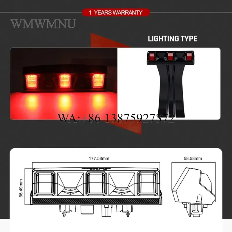 Wmwmnu LED Car Tail Light Brake Lights Upgrade for JL 2018+ Auto Lighting System