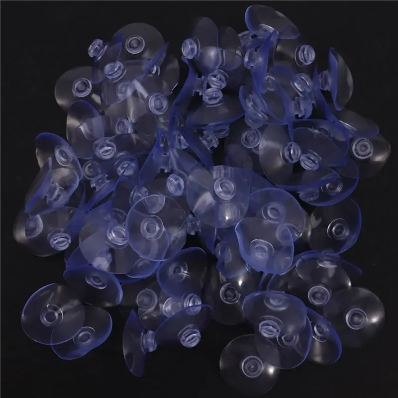 A95I 1000Pcs 40mm Clear PVC Suction Cup Sucker Mushroom Head, 14mm Head, for Glass & Tile Seamless Hold