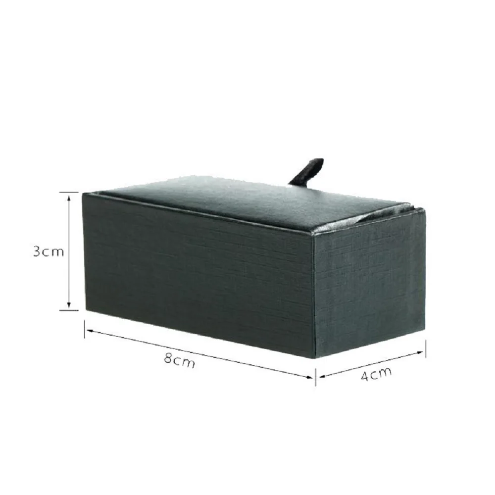 Wholesale Hot Sale Cufflinks Box Gift Box Gemelos New Storage Boxes Jewelry Cuff links Case Craft Badge Box Jewelry case