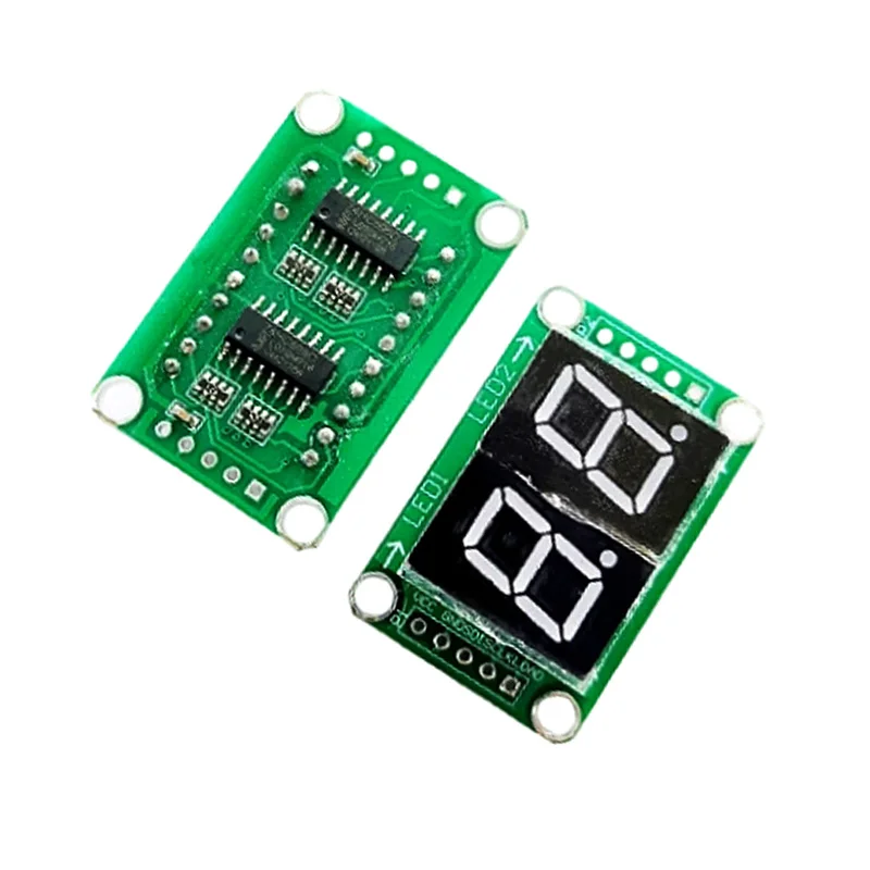 0.5 Inch 2 Bit 74HC595 Static Drive Digital Tube LED Display Module Seamless Series Connection Highlight Red
