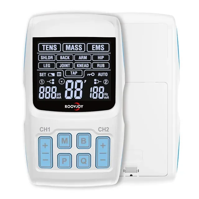 

Electrotherapy and ultrasound Dual Channel tens ems muscle stimulator for back pain relief