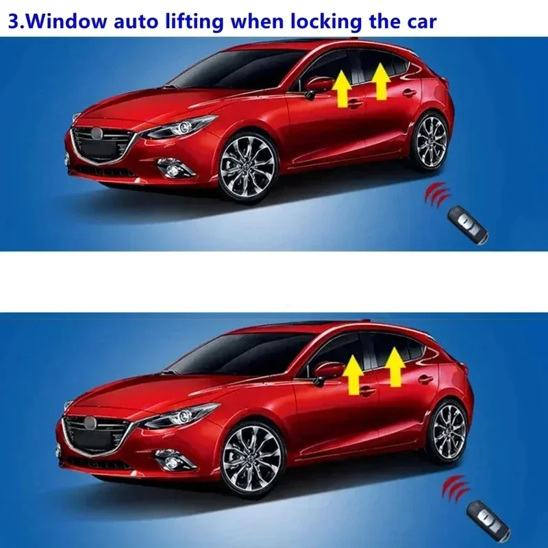 For Mazda 3 Axela 2016-2022 / CX-3 2016-2022 / CX-5 2014-2019 / Mazda2 Demio RHD Auto Window Closer Kit, Plug and Play Control M