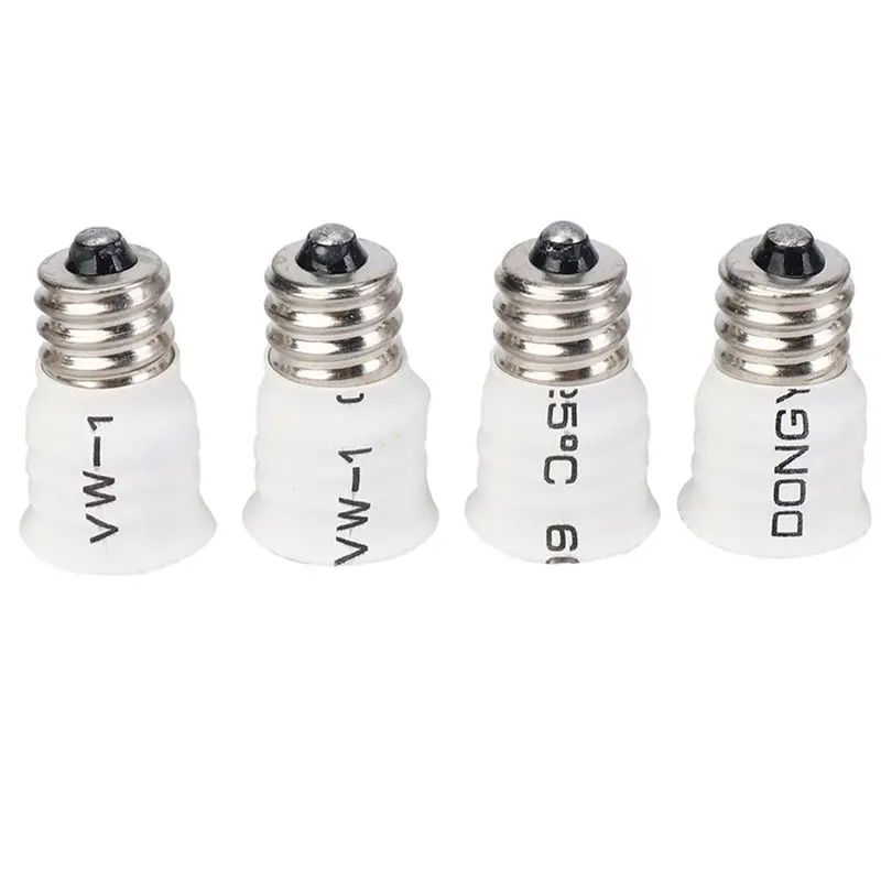 EYFL-24-Pack E12 To E14 White Bulb Converter LED Light Holder Lamp Adapter Socket Changer High Quality