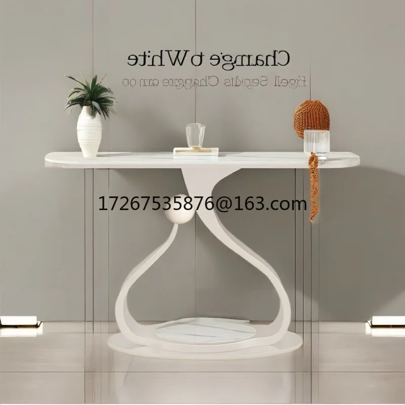 

Simple and modern wrought iron entrance cabinet, narrow-sided strip case, assembled storage against the wall