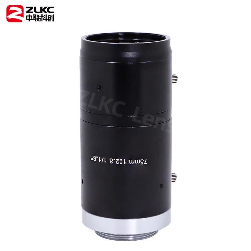 Lente manual lris HD para cámara de 5 megapíxeles, lente de longitud focal fija, 75mm, 1/1, 8 pulgadas, FA, de alto rendimiento