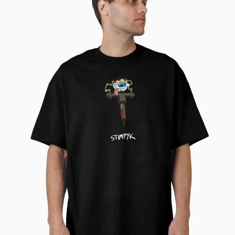 Ren And Stimpy Hammer Gag Oversized T-Shirt