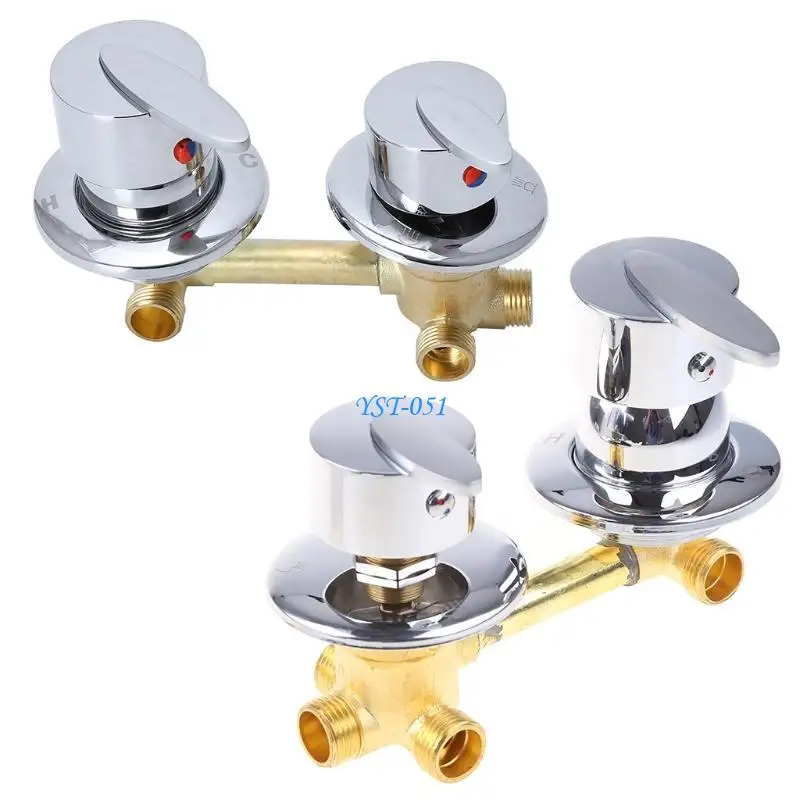 

E15A Brass Dual Mixing for Valve Water Outlet Thread Screw 3 Way For Kitchen