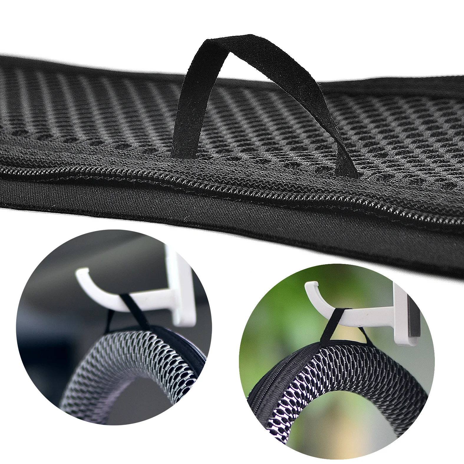 YAYINCC Universelle Vollschutz-Kopfhörer-Stirnbandabdeckung für Sony INZONE H9/H7/H5/H3 Kopfhörer, mit Reißverschluss zum Schutz des Kopfbügels. – Detail 2