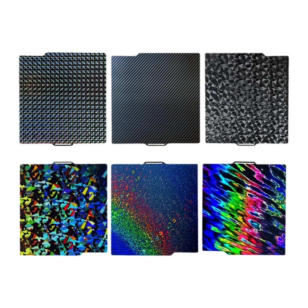 Płyta drukująca PEI 257x257mm do Bambu Lab P2S P1P P1S A1 X1 X1C X1E, arkusz PEO PET, dwustronna, gładka, teksturowana, ze stali sprężynowej — zdjęcie produktu 7