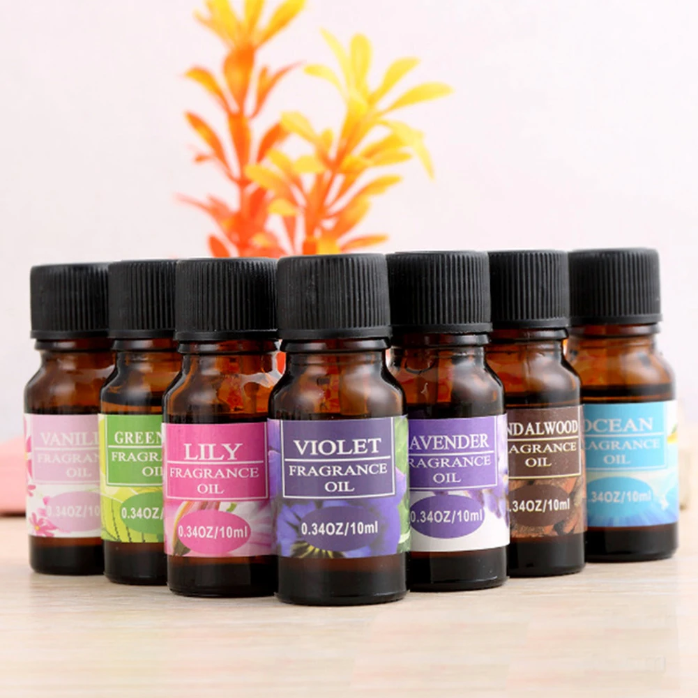10ML Plant Essential Oil Plant Aromatherapy Oil Water Soluble Air Freshener Car Perfume Refill for Humidifiers Aroma Diffuser