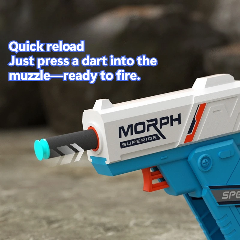 رصاصة لينة صغيرة مسدس لعبة الروتاري تململ تصميم طوي رغوة نبال قاذفة للبنين اطلاق النار لعبة متعة هدية الكريسماس للأطفال